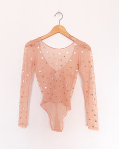 Sequined Victoria’s Secret Bodysuit Pink